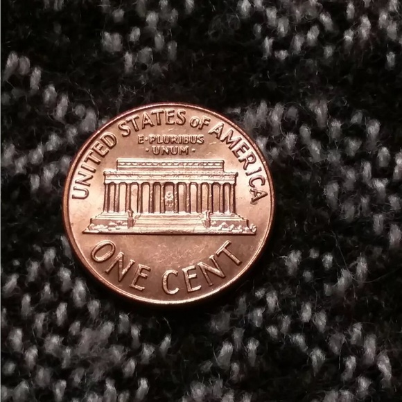 BU 1972 p Lincoln memorial  cent rim cud error - Picture 3 of 4